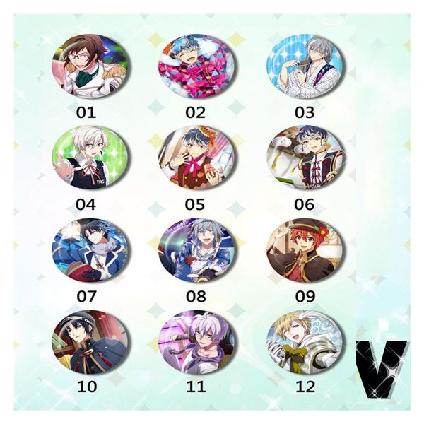 pins, brooches 6/12pcs/set 58mm hand tour idolish7 "trigger" team osaka yaotome gaku prince lovely brooch badge backpack diy, Gray
pins, brooches 6/12pcs/set 58mm hand tour idolish7 "trigger" team osaka yaotome gaku prince lovely brooch badge backpack diy, Gray