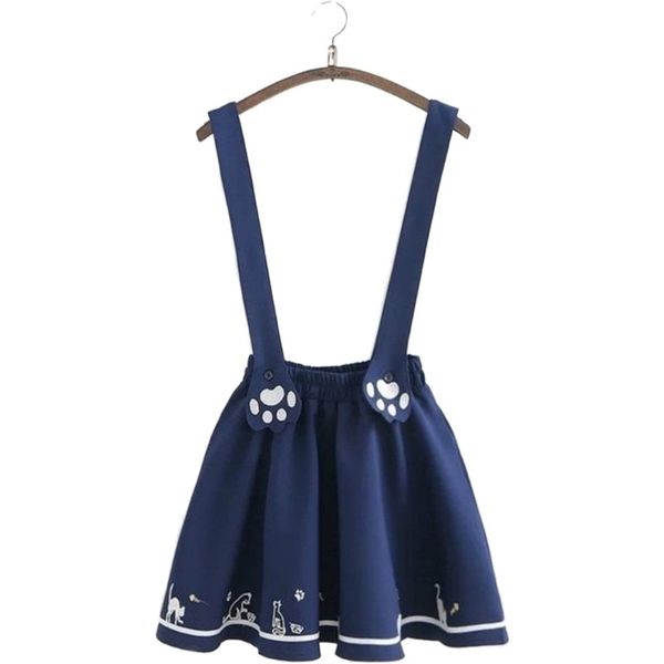 merry pretty new summer women skirts cartoon cat dog embroidery skirt harajuku kawaii japan style cute chiffon strap mini skirt 210325, Black
merry pretty new summer women skirts cartoon cat dog embroidery skirt harajuku kawaii japan style cute chiffon strap mini skirt 210325, Black