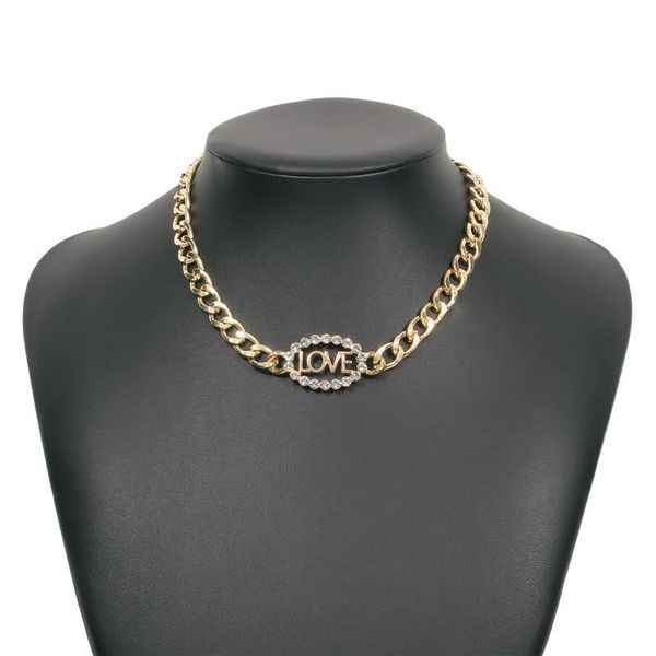 chokers punk jewelry letter love gold link chains choker statement necklaces for women 2021 lady collar chunky collares accessories, Golden;silver
chokers punk jewelry letter love gold link chains choker statement necklaces for women 2021 lady collar chunky collares accessories, Golden;silver