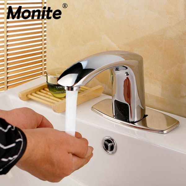 bathroom sink faucets monite solid brass automatic hands touch sensor basin faucet chrome polish design cold tap
bathroom sink faucets monite solid brass automatic hands touch sensor basin faucet chrome polish design cold tap