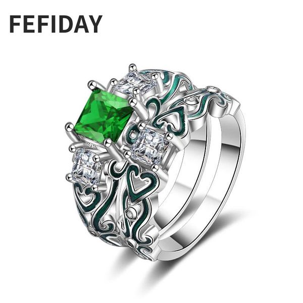 wedding rings fefiday fashion large finger women couple for vintage enamel wide woman engagement ring with green stone, Slivery;golden
wedding rings fefiday fashion large finger women couple for vintage enamel wide woman engagement ring with green stone, Slivery;golden