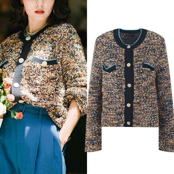women's sweaters autumn tweed female sweater cardigans o-neck crocheted vintage streetwear long elegant sleeve lady from the korean-st, White;black
women's sweaters autumn tweed female sweater cardigans o-neck crocheted vintage streetwear long elegant sleeve lady from the korean-st, White;black