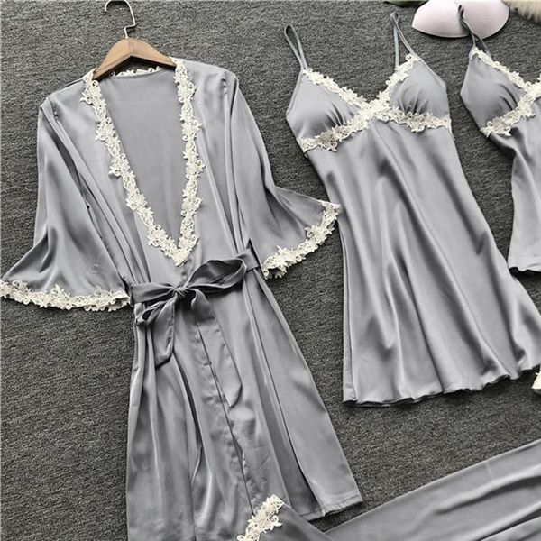 lingerie stain lace pajama womens sleepwears set nightie nightdress nightgown bathrobe night dress 5pc suit bride robe, Black;red
lingerie stain lace pajama womens sleepwears set nightie nightdress nightgown bathrobe night dress 5pc suit bride robe, Black;red