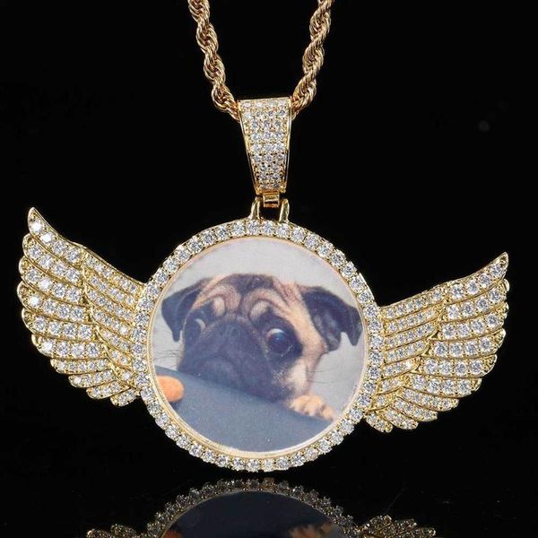 chains fashion memory frame angel po pendant copper inlaid zircon diy creative full rhinestone hip hop necklace jewelry party, Silver
chains fashion memory frame angel po pendant copper inlaid zircon diy creative full rhinestone hip hop necklace jewelry party, Silver