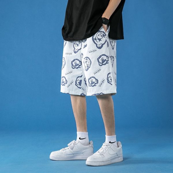 shorts men's summer wear new fashion brand ins trend leisure sports beach loose 5-point basketball pants, White;black
shorts men's summer wear new fashion brand ins trend leisure sports beach loose 5-point basketball pants, White;black