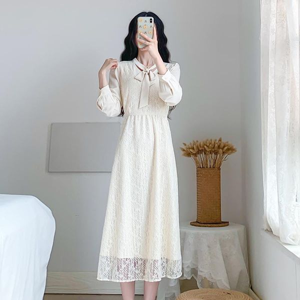v-neck dresses for women 2021 elegant a-line lace autumn and winter female dress ladies casual, Black;gray
v-neck dresses for women 2021 elegant a-line lace autumn and winter female dress ladies casual, Black;gray