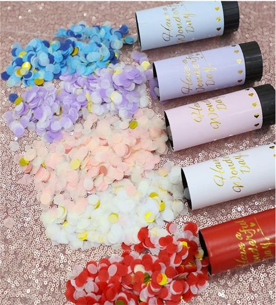 party decoration confetti cannons handheld spring firecracker graduation wedding supplies 1pcs
party decoration confetti cannons handheld spring firecracker graduation wedding supplies 1pcs