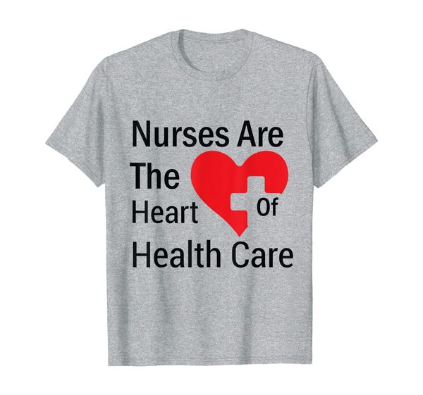 nurses are the heart of health care t-shirt, White;black
nurses are the heart of health care t-shirt, White;black
