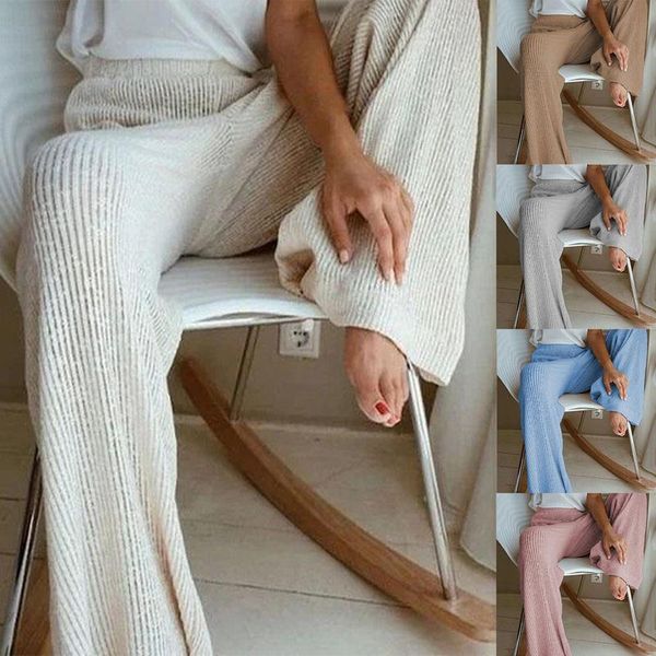 women solid color pants wide leg high waist loose knitted streetwear comfortable pajamas home clothes women's & capris, Black;white
women solid color pants wide leg high waist loose knitted streetwear comfortable pajamas home clothes women's & capris, Black;white