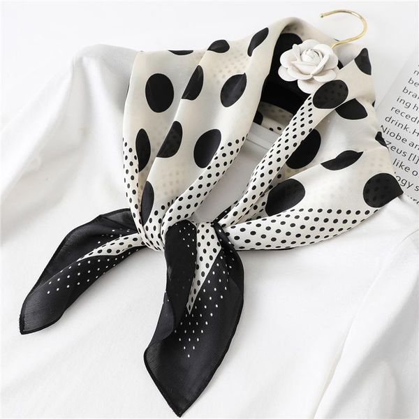 scarves 70*70cm women silk scarf dot strip hijab shawl foulard square head female femme hair tie band neck wear bandana, Blue;gray
scarves 70*70cm women silk scarf dot strip hijab shawl foulard square head female femme hair tie band neck wear bandana, Blue;gray