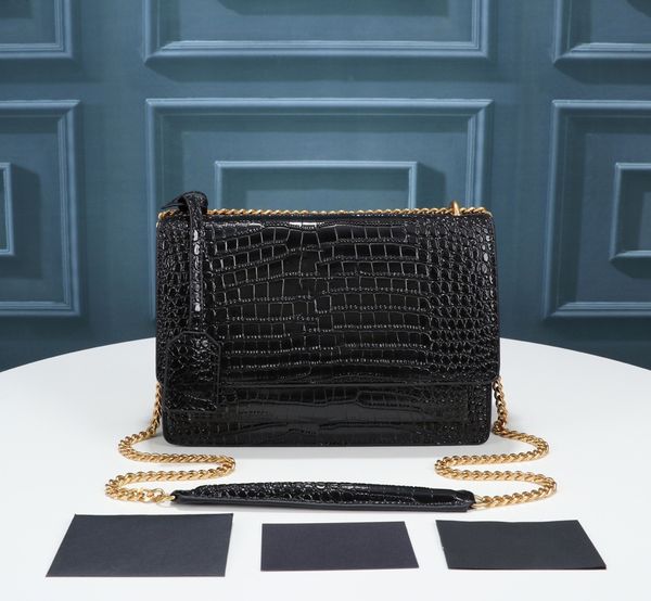 lady crossbody bag sunset large in crocodile-embossed shiny leather with front flap woman chain handbag tote
lady crossbody bag sunset large in crocodile-embossed shiny leather with front flap woman chain handbag tote