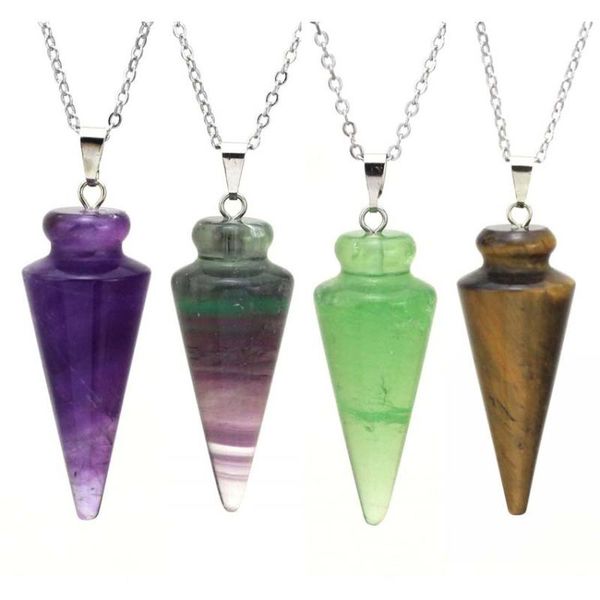 pendant necklaces kft natural crystal round cone necklace for healing reiki wicca dowsing balancing spiritual pendulums, Silver
pendant necklaces kft natural crystal round cone necklace for healing reiki wicca dowsing balancing spiritual pendulums, Silver