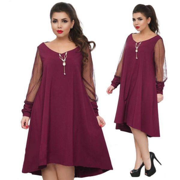casual dresses lossky plus big size mesh patchwork dress women sheer autumn spring mum vintage party loose, Black;gray
casual dresses lossky plus big size mesh patchwork dress women sheer autumn spring mum vintage party loose, Black;gray