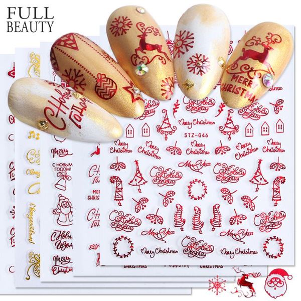 stickers & decals 1pc 3d nail art christmas slider wraps snowflake elk santa adhesive flame sticker red gold manicure nails designs chstzg04, Black 
stickers & decals 1pc 3d nail art christmas slider wraps snowflake elk santa adhesive flame sticker red gold manicure nails designs chstzg04, Black