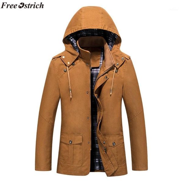 men's jackets ostrich men jacket 2021 autumn winter casual hooded pure color button outwear coat ,fashion, Black;brown
men's jackets ostrich men jacket 2021 autumn winter casual hooded pure color button outwear coat ,fashion, Black;brown