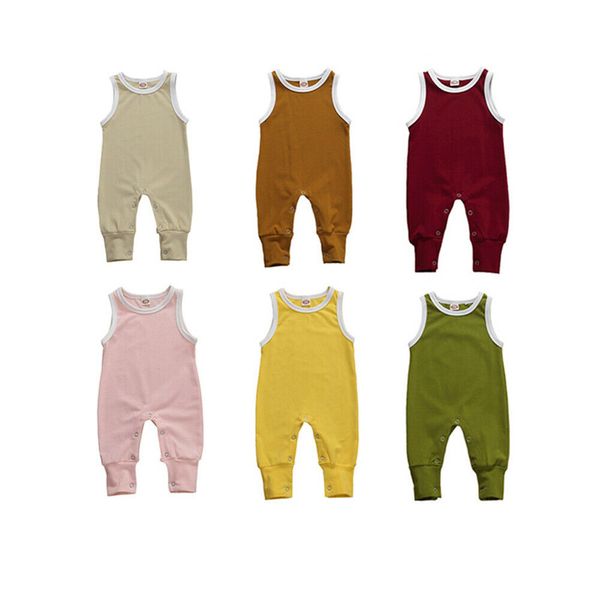 cute summer kids newborn baby boys girls cotton rompers solid sleeveless jumpsuit outfit baby clothing one-pieces outfits 0-18m, Blue
cute summer kids newborn baby boys girls cotton rompers solid sleeveless jumpsuit outfit baby clothing one-pieces outfits 0-18m, Blue
