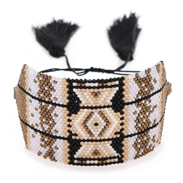 go2boho miyuki beads wrap bracelet turkish evil eye bracelets pulsera femme 2021 women handmade woven jewelry gift for friends, Golden;silver
go2boho miyuki beads wrap bracelet turkish evil eye bracelets pulsera femme 2021 women handmade woven jewelry gift for friends, Golden;silver