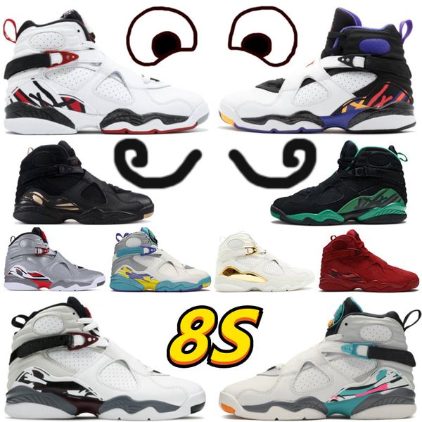 2022 8s basketball shoes 8 aqua black bred burgundy south beach tinker three peat trainers white snowflake trophy sneakers 40-47
2022 8s basketball shoes 8 aqua black bred burgundy south beach tinker three peat trainers white snowflake trophy sneakers 40-47