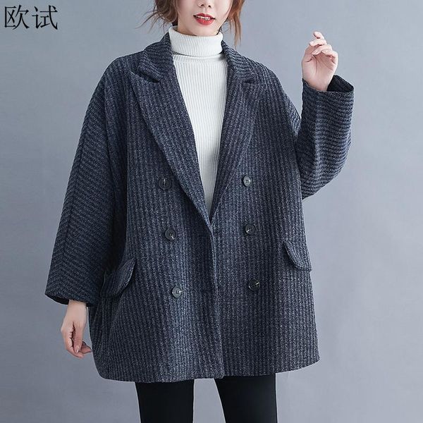 women's suits & blazers oversized winter autumn women blazer coat loose casual womens cardigan clothing ladies fashion mujer femme coat, White;black
women's suits & blazers oversized winter autumn women blazer coat loose casual womens cardigan clothing ladies fashion mujer femme coat, White;black