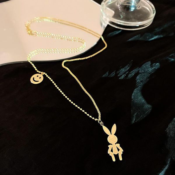 minar korean cute metallic smile pendant necklace for women gold color box chain beaded asymmetric sweater necklaces gift, Silver
minar korean cute metallic smile pendant necklace for women gold color box chain beaded asymmetric sweater necklaces gift, Silver