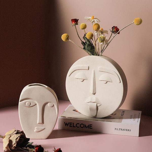 vases nordic creative ceramic vase simple face table decoration bedroom living room porch art flower for home
vases nordic creative ceramic vase simple face table decoration bedroom living room porch art flower for home