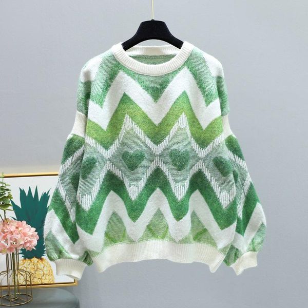 women's sweaters autumn winter warm o-neck patchwork wave pattern color block loose women knit sweater pullovers oversized knitwear pul, White;black
women's sweaters autumn winter warm o-neck patchwork wave pattern color block loose women knit sweater pullovers oversized knitwear pul, White;black