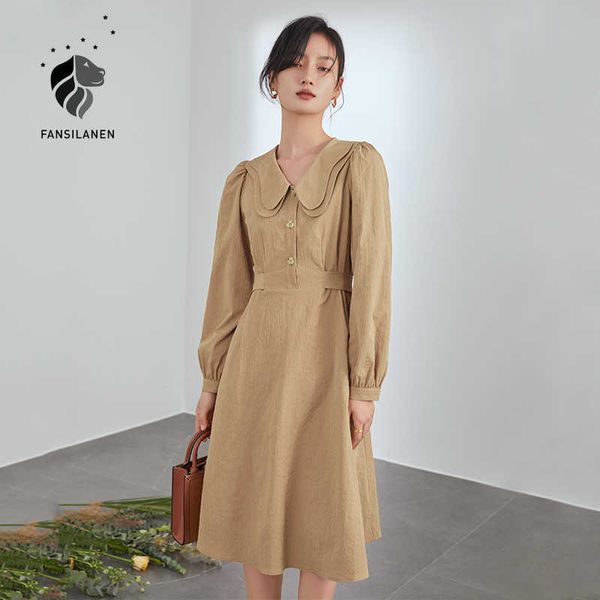 fansilanen vintage puff sleeve crepe midi dress women elegant bandage black shirt spring casual female white es 210607, Black;gray
fansilanen vintage puff sleeve crepe midi dress women elegant bandage black shirt spring casual female white es 210607, Black;gray