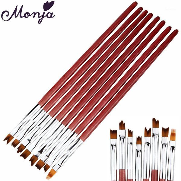wholesale- 8pcs/set pro nail art pen brush wooden handle french tips smile moon shaped acrylic uv gel polish painting drawing manicure tool1, Yellow
wholesale- 8pcs/set pro nail art pen brush wooden handle french tips smile moon shaped acrylic uv gel polish painting drawing manicure tool1, Yellow