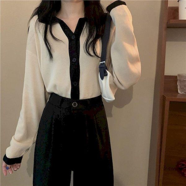 women's knits & tees knitted sweater women cardigan stitch long sleeve jacket v-neck korean fashion loose casual autumn winter plus siz, White
women's knits & tees knitted sweater women cardigan stitch long sleeve jacket v-neck korean fashion loose casual autumn winter plus siz, White