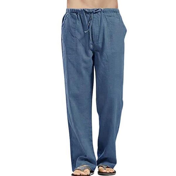 men's pants summer men breathable jogger linen trousers elastic waist drawstring pocket solid casual loose fashion straight 2021, Black
men's pants summer men breathable jogger linen trousers elastic waist drawstring pocket solid casual loose fashion straight 2021, Black