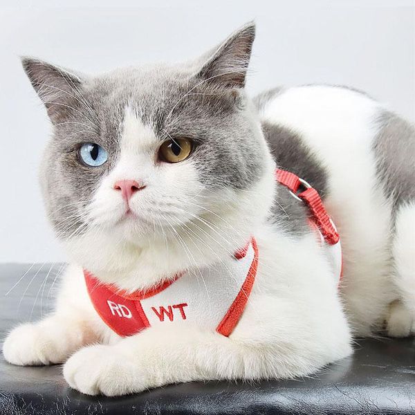 cat collars & leads pet harness accessories, vest traction belt set, fashionable and flexible
cat collars & leads pet harness accessories, vest traction belt set, fashionable and flexible