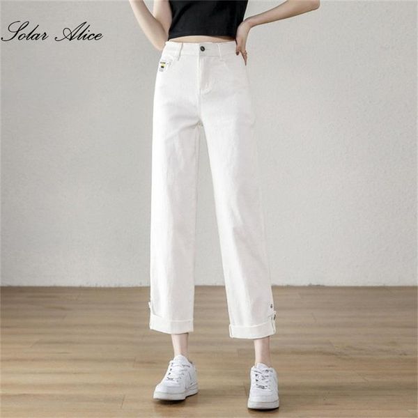 women's jeans 2021 summer high-waisted straight-leg loose plus size ankle-length casual pants, Blue
women's jeans 2021 summer high-waisted straight-leg loose plus size ankle-length casual pants, Blue