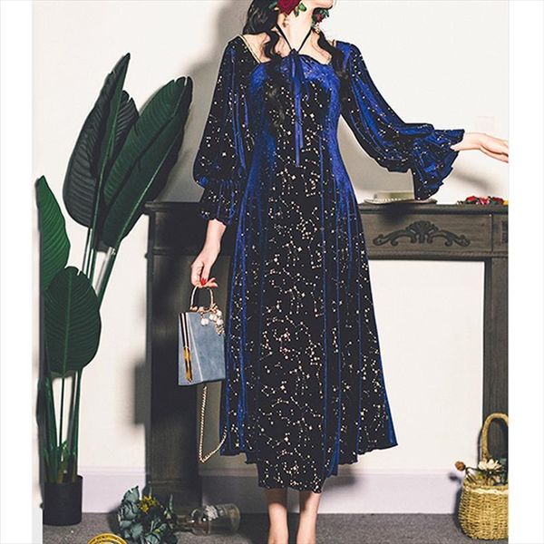 vintage party evening french women dress elegant retro casual long sleeve flroal midi korean autumn chic, Black;gray
vintage party evening french women dress elegant retro casual long sleeve flroal midi korean autumn chic, Black;gray