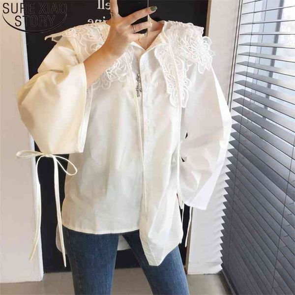 asymmetrical hem shirts women appliques white blouse casual loose lapel plus size fashion butterfly sleeve bow shirt 13107 210506
asymmetrical hem shirts women appliques white blouse casual loose lapel plus size fashion butterfly sleeve bow shirt 13107 210506