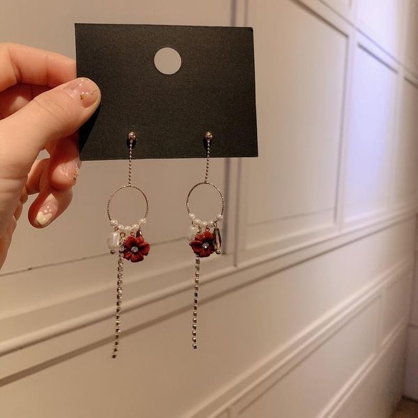 dangle & chandelier korea long flower tassel earrings for women gift s925 needle show thin temperament romantic jewelry, Silver
dangle & chandelier korea long flower tassel earrings for women gift s925 needle show thin temperament romantic jewelry, Silver