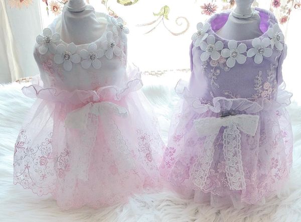 three-dimensional flower collar dog wedding dress luxury clothes with flowers decor summer pet products for apparel
three-dimensional flower collar dog wedding dress luxury clothes with flowers decor summer pet products for apparel