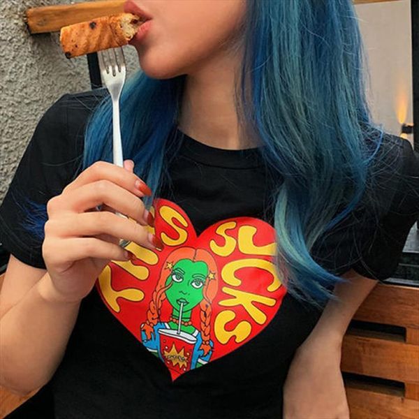 harajuku girls print cartoon and mens t shirts women fashion punk hip hop short sleeve summer shirt black casual slim, White;black
harajuku girls print cartoon and mens t shirts women fashion punk hip hop short sleeve summer shirt black casual slim, White;black