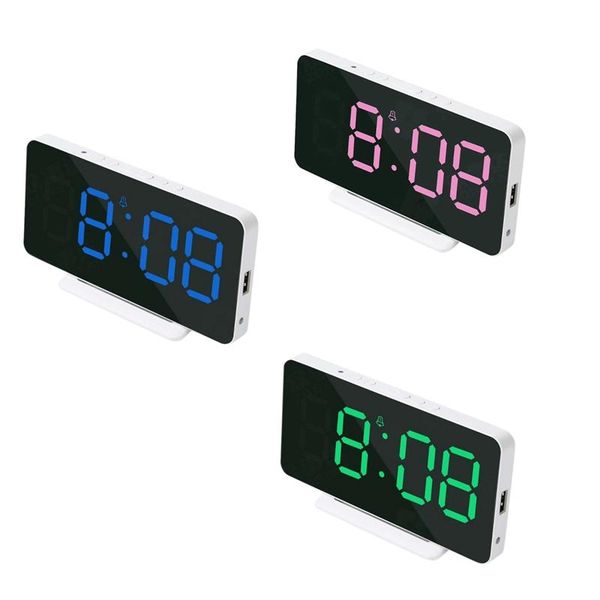 other clocks & accessories digital desk alarm clock mirror date temperature led display,usb port,bedside table snooze for bedroom home
other clocks & accessories digital desk alarm clock mirror date temperature led display,usb port,bedside table snooze for bedroom home