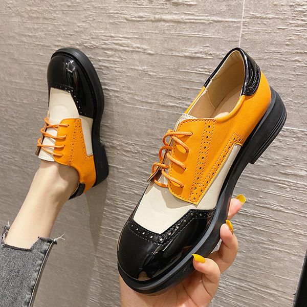 brand new women leather casual shoes spring girl retro style lace-up fashion colors brogue flat shoes, Black
brand new women leather casual shoes spring girl retro style lace-up fashion colors brogue flat shoes, Black