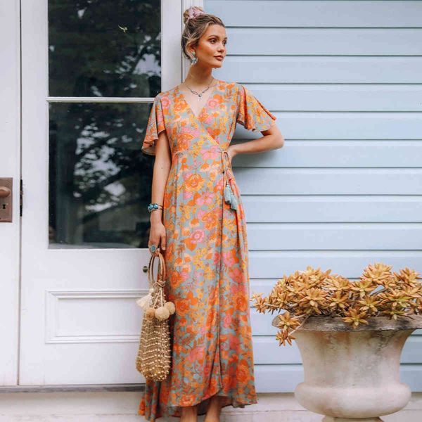 dresses vintage floral print women long summer high waist wrap es hippie holiday ladies beach boho vestidos txca, Black;gray
dresses vintage floral print women long summer high waist wrap es hippie holiday ladies beach boho vestidos txca, Black;gray