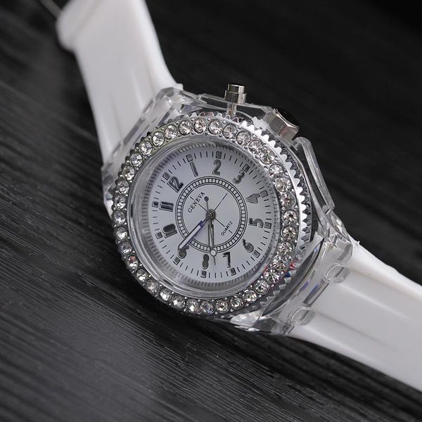 luxury colorful ladies watches 7 colors led luminous wrist watch silicone strap for women kid quartz gift clock relógio feminino wristwatche, Slivery;brown
luxury colorful ladies watches 7 colors led luminous wrist watch silicone strap for women kid quartz gift clock relógio feminino wristwatche, Slivery;brown