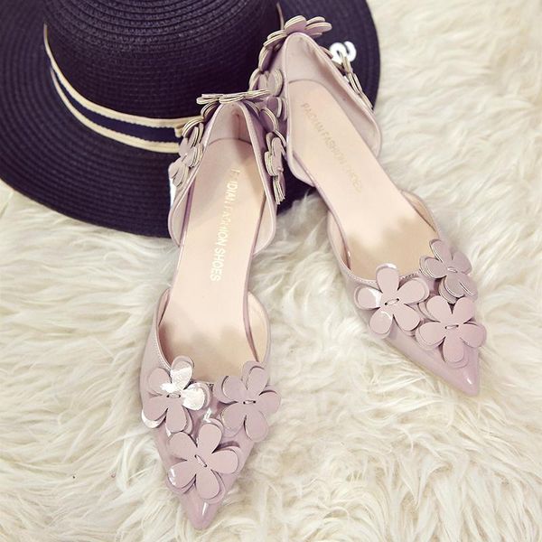 sandals korean joker sweet comfortable low heels women flower thin heel patent leather pointed toe cutout sandalias zapato mujer, Black
sandals korean joker sweet comfortable low heels women flower thin heel patent leather pointed toe cutout sandalias zapato mujer, Black