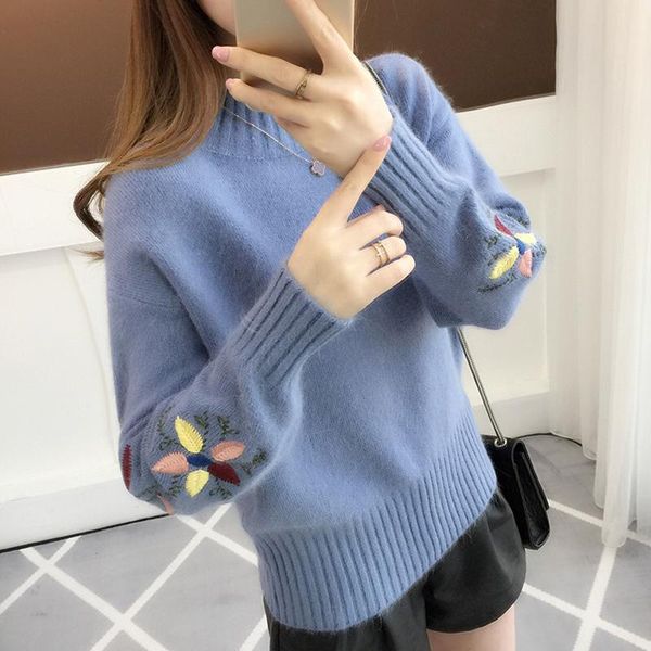 women's sweaters 2021 autumn winter solid color women sweater jumper elasticity pullover turtleneck long sleeve knitted pull femme a39, White;black
women's sweaters 2021 autumn winter solid color women sweater jumper elasticity pullover turtleneck long sleeve knitted pull femme a39, White;black
