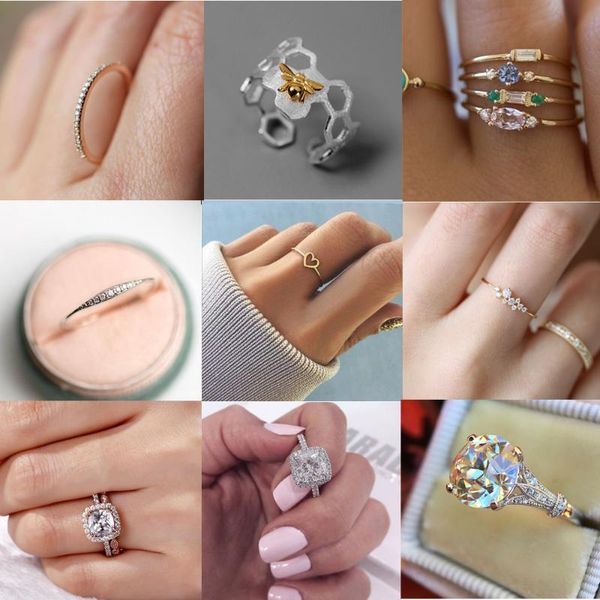 cluster rings elegant wedding party cz thin for woman rose gold color cubic zirconia female bridal finger jewelry free, Golden;silver
cluster rings elegant wedding party cz thin for woman rose gold color cubic zirconia female bridal finger jewelry free, Golden;silver