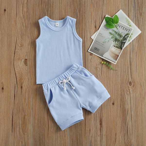 born baby 2-piece outfit set sleeveless solid color shorts for kids boys girls summer casual outfits clothes clothing sets, White
born baby 2-piece outfit set sleeveless solid color shorts for kids boys girls summer casual outfits clothes clothing sets, White