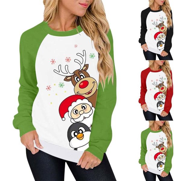 women's hoodies & sweatshirts 2021 fashion snowman print long-sleeved sweatshirt casual blouse pullover, Black
women's hoodies & sweatshirts 2021 fashion snowman print long-sleeved sweatshirt casual blouse pullover, Black