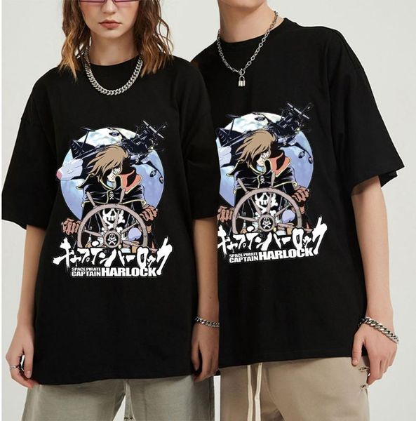 men's t-shirts space pirate captain harlock arcadia kei yuki tadashi anime tshirts for men cool funny crewneck cotton t shirt 2021, White;black
men's t-shirts space pirate captain harlock arcadia kei yuki tadashi anime tshirts for men cool funny crewneck cotton t shirt 2021, White;black