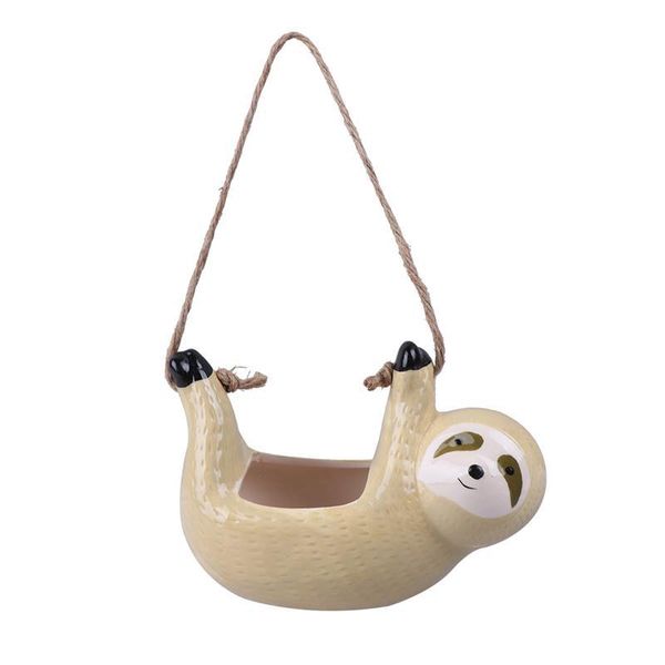 planters & pots sloth shape flower pot hanging succulent plant container unique home decoration ornament for living room office (yellow)
planters & pots sloth shape flower pot hanging succulent plant container unique home decoration ornament for living room office (yellow)