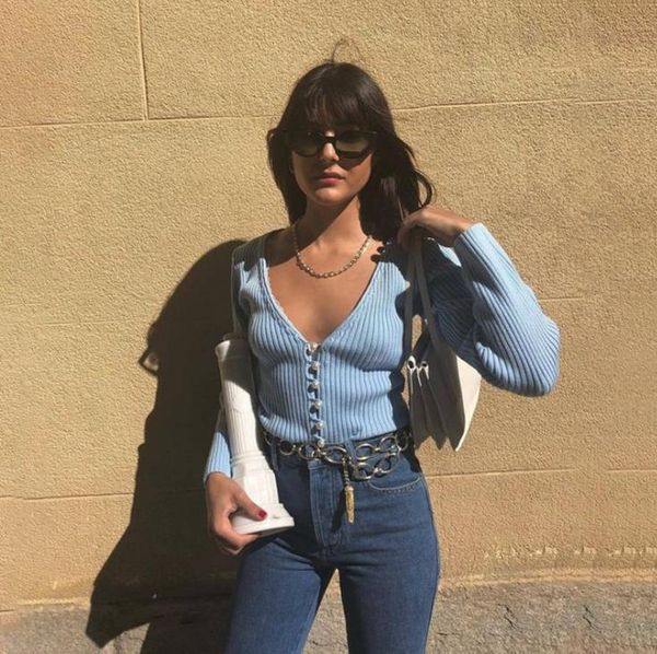 womens front pearl button knitting cardigan autumn coats long sleeve v-neck crop knit cardigans 2021 mujer soft sweater, Black;brown 
womens front pearl button knitting cardigan autumn coats long sleeve v-neck crop knit cardigans 2021 mujer soft sweater, Black;brown