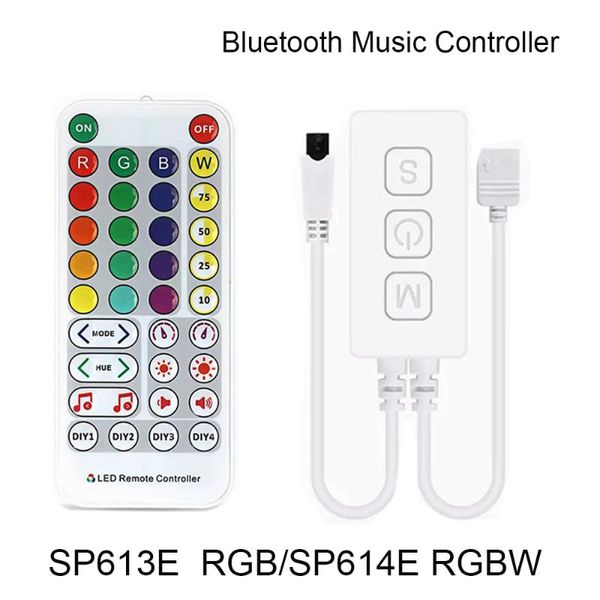 controllers dc5-24v sp613e rgb/sp614e rgbw bluetooth-compatible led music ir remote control app dimming for 2835 light strip
controllers dc5-24v sp613e rgb/sp614e rgbw bluetooth-compatible led music ir remote control app dimming for 2835 light strip
